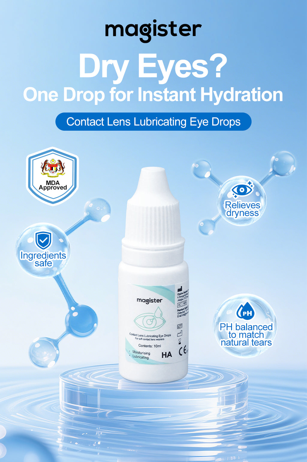 Lubricating Eye Drops 10ML