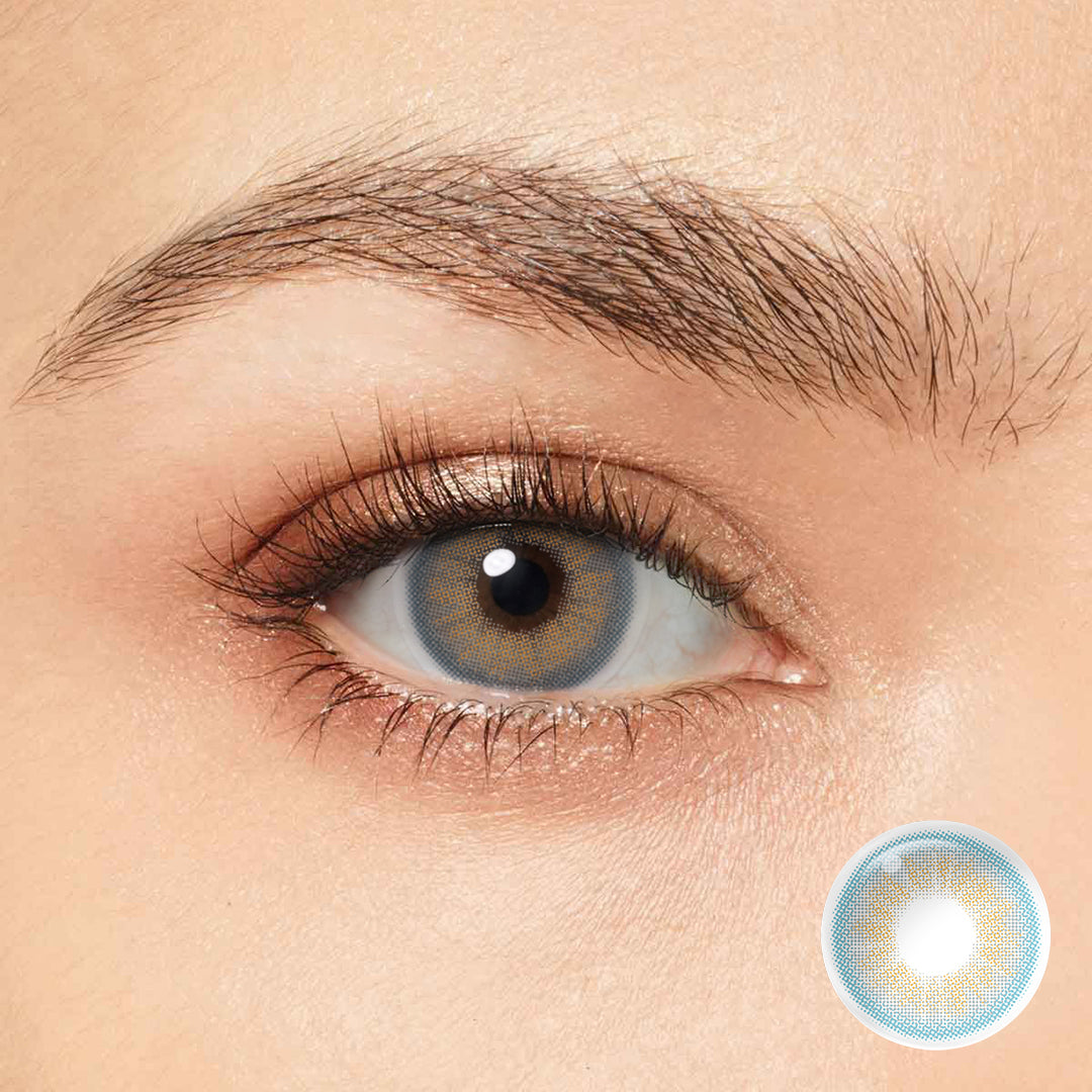 Unleash the alluring allure of your eyes with Desire II Ocean Blue colored contacts. Immerse yourself in a mesmerizing and exotic blend of blue and hazel, perfect for capturing cross-cultural elegance. Loaded with powerful pigments, achieve a striking and long-lasting eye color transformation that will leave a lasting impact.