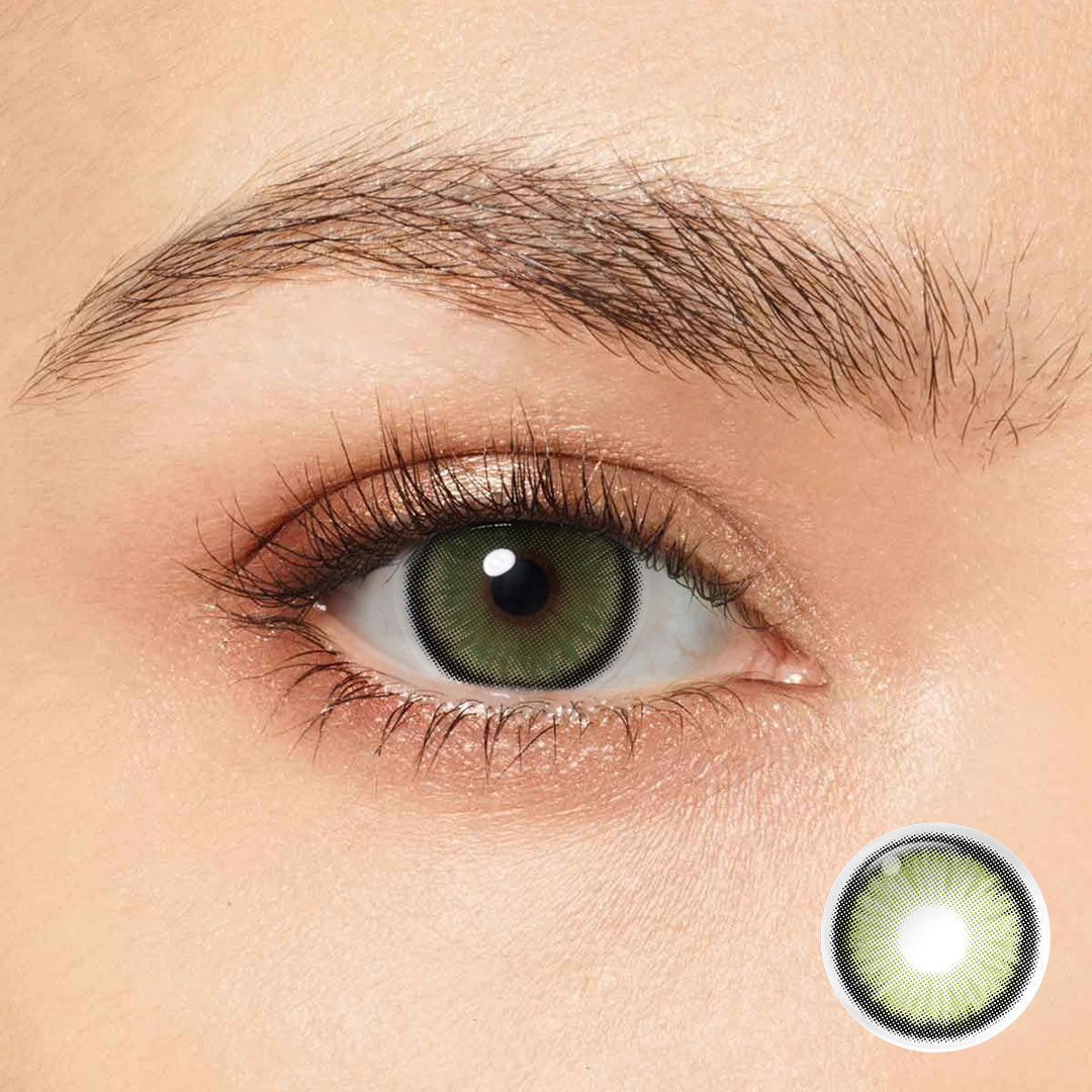 Get a mesmerizing new look with Magister Diamond Ever Green Colored Contacts. 