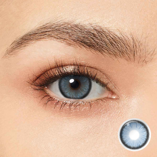 Get killer eyes in a snap with Magister Diamond Pacific Blue Colored Contacts! 