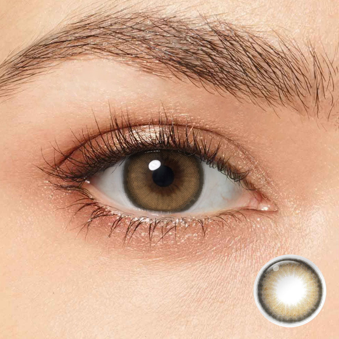 Upgrade your eye game with Magister Nils Brown Colored Contacts. These contacts offer a medium opacity brown shade that subtly enhances your natural eye color for a mesmerizing and natural look.