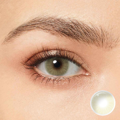 Enhance your natural eye color with our Hidrocor Mel Yellow Colored Contacts. With a subtle blend and no limbal ring design, you'll have a natural look even up close. 