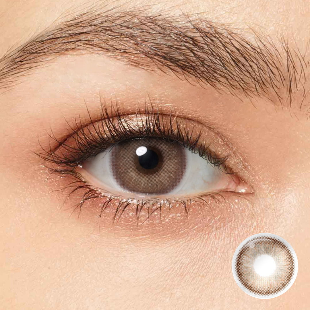 Add a touch of sweetness and elegance to your look with Magister Zoe Brown Colored Contacts.