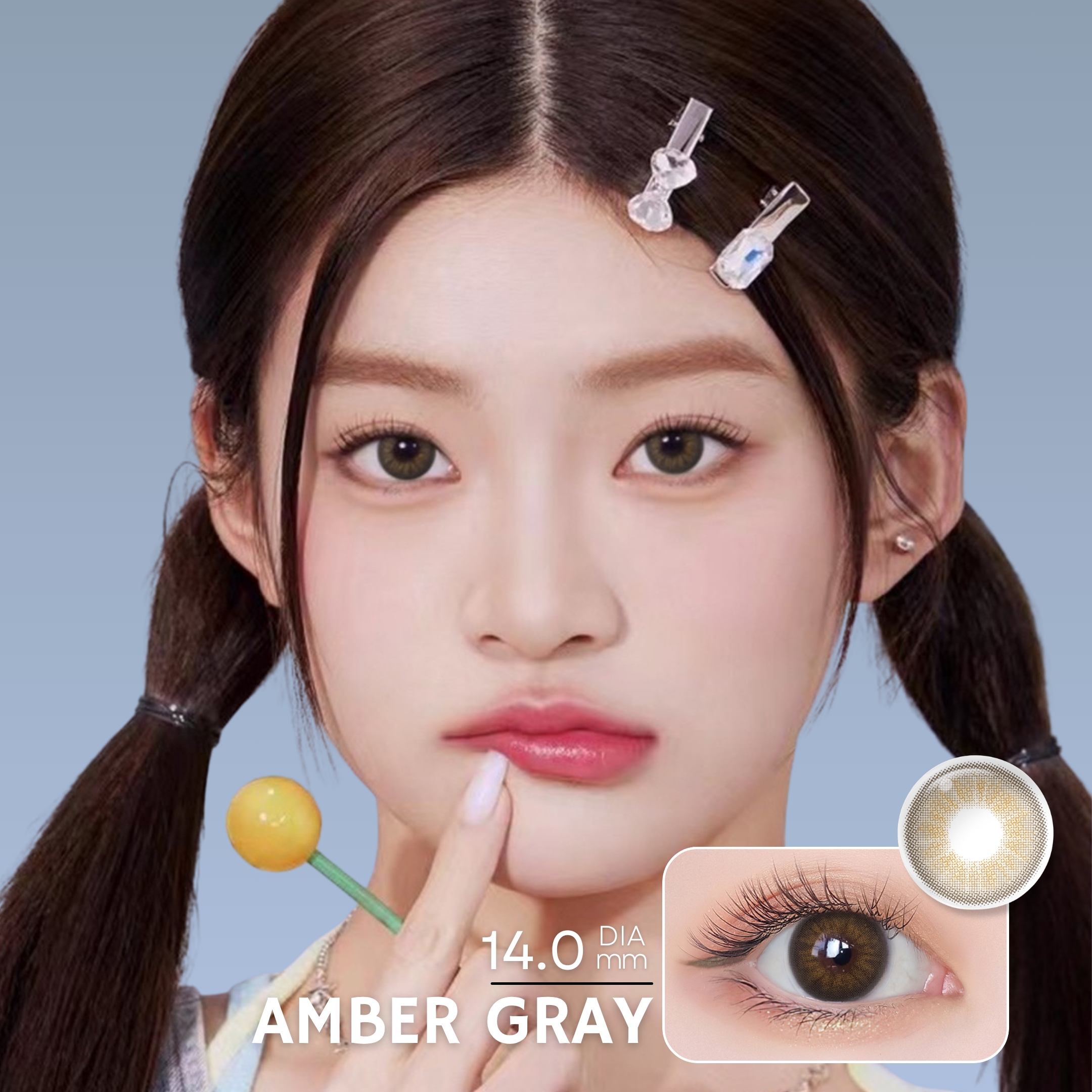 Magister Desire II Amber Gray Colored Contacts