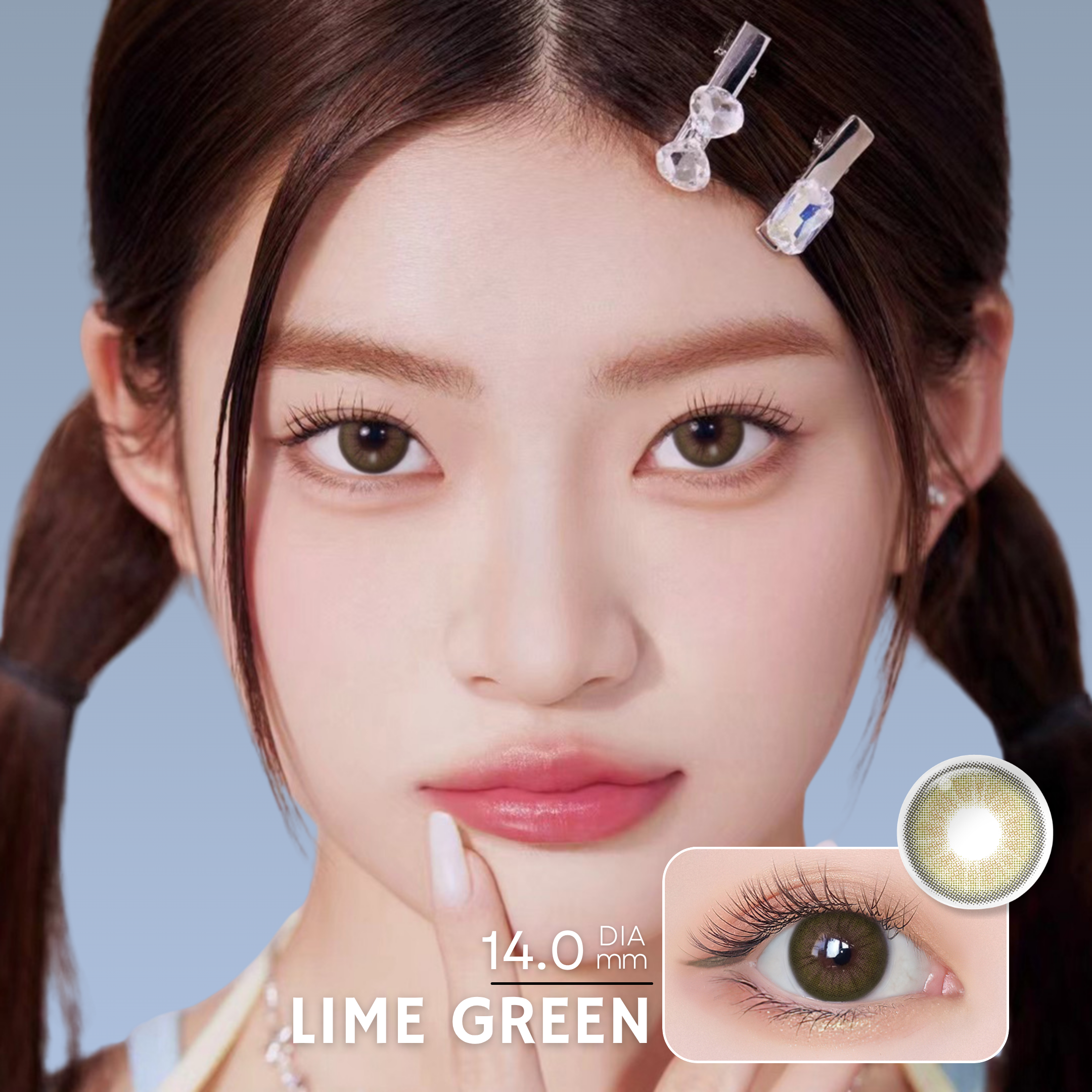 Magister Desire II Lime Green Colored Contacts