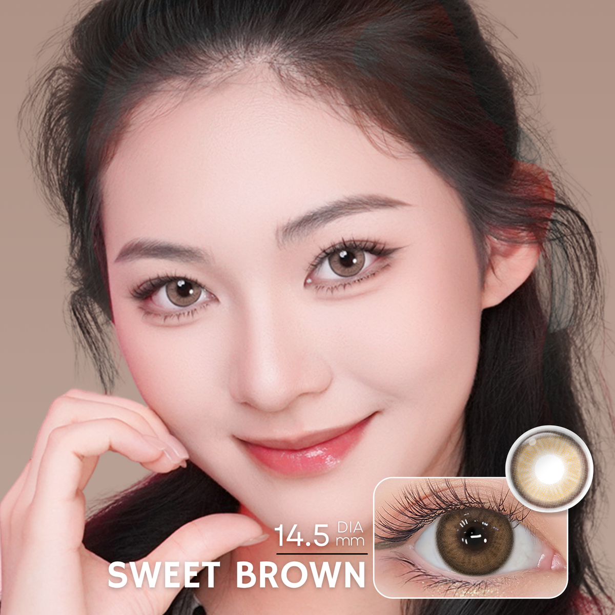 Magister Luna Sweet Brown Colored Contacts