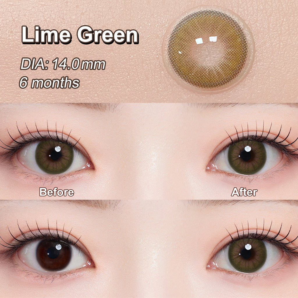 Magister Desire II Lime Green Colored Contacts
