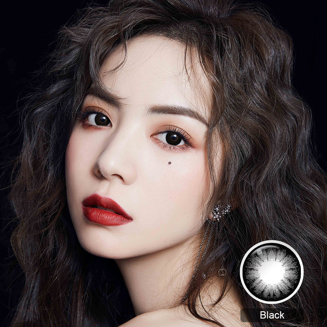 Magister Supersize Black Colored Contacts