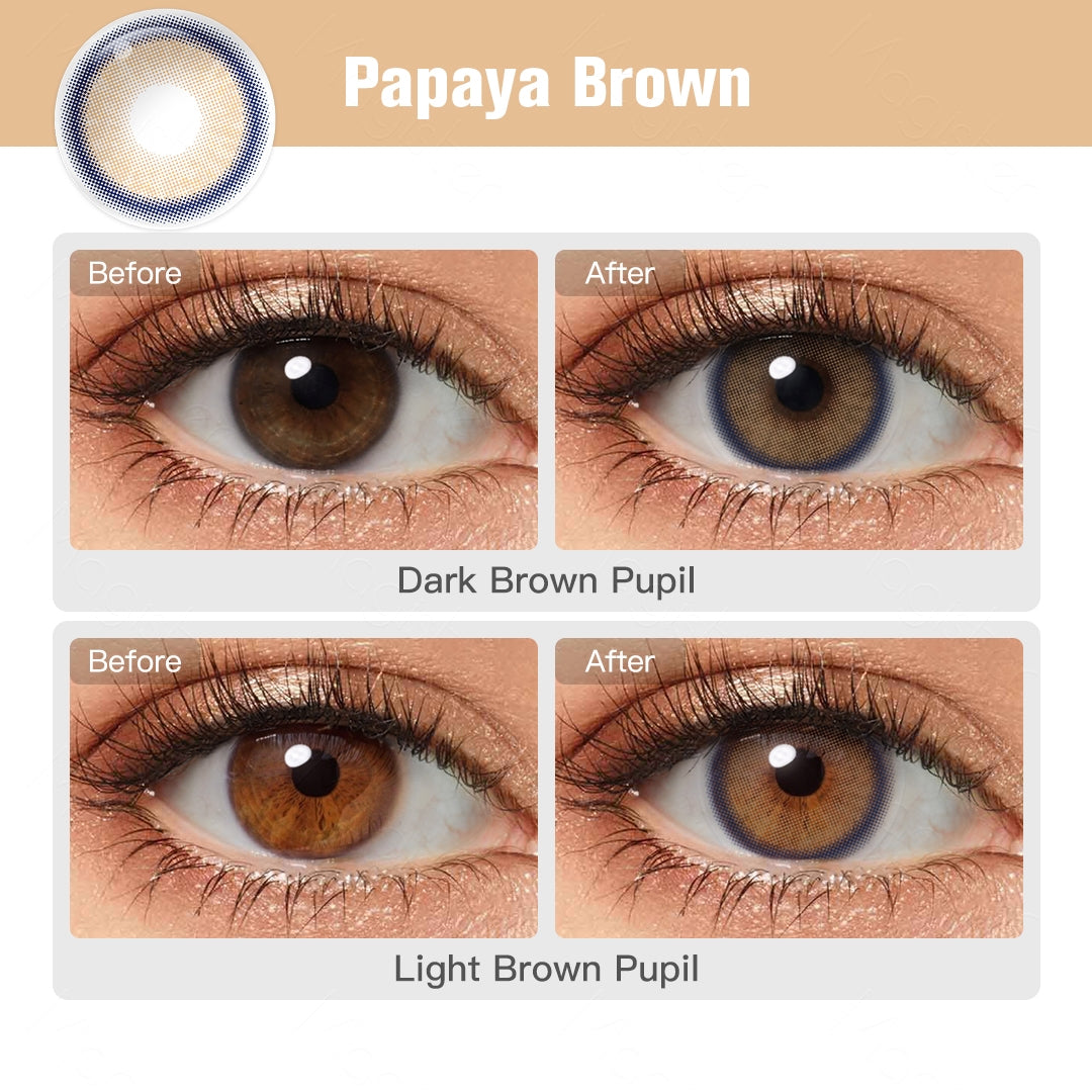Magister Melody Papaya Brown Colored Contacts