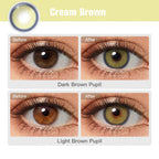 Magister Melody Cream Brown Colored Contacts