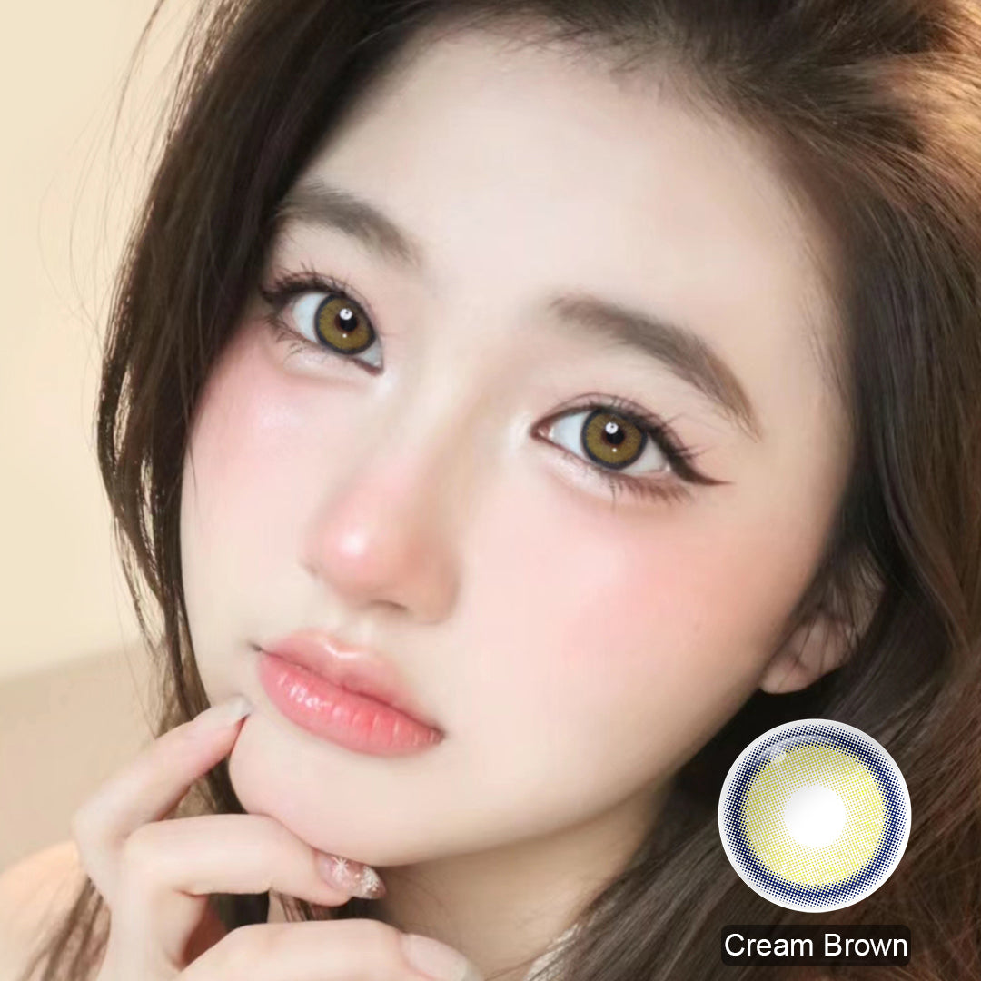 Magister Melody Cream Brown Colored Contacts