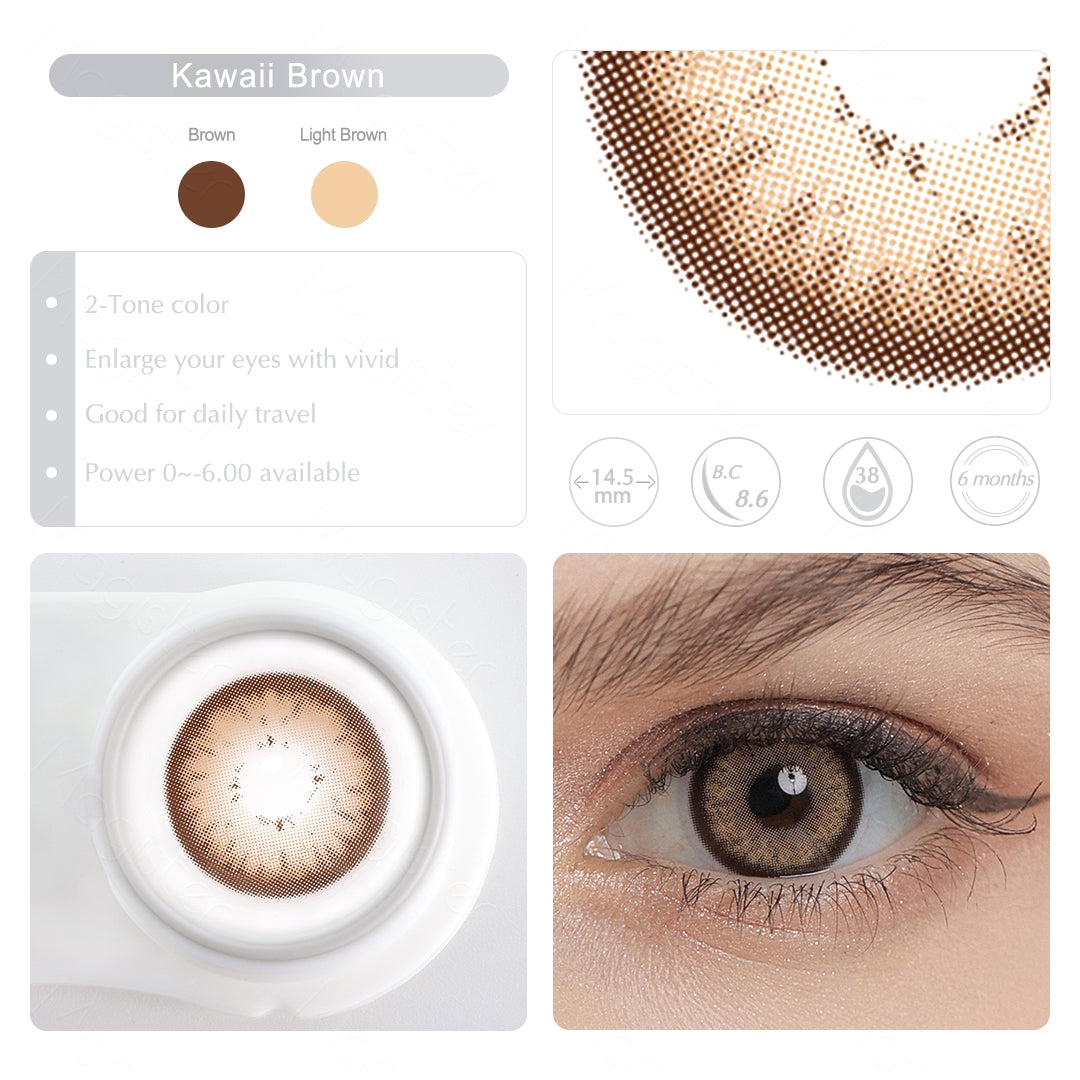 Magister Kawaii N Kawaii Brown Colored Contacts
