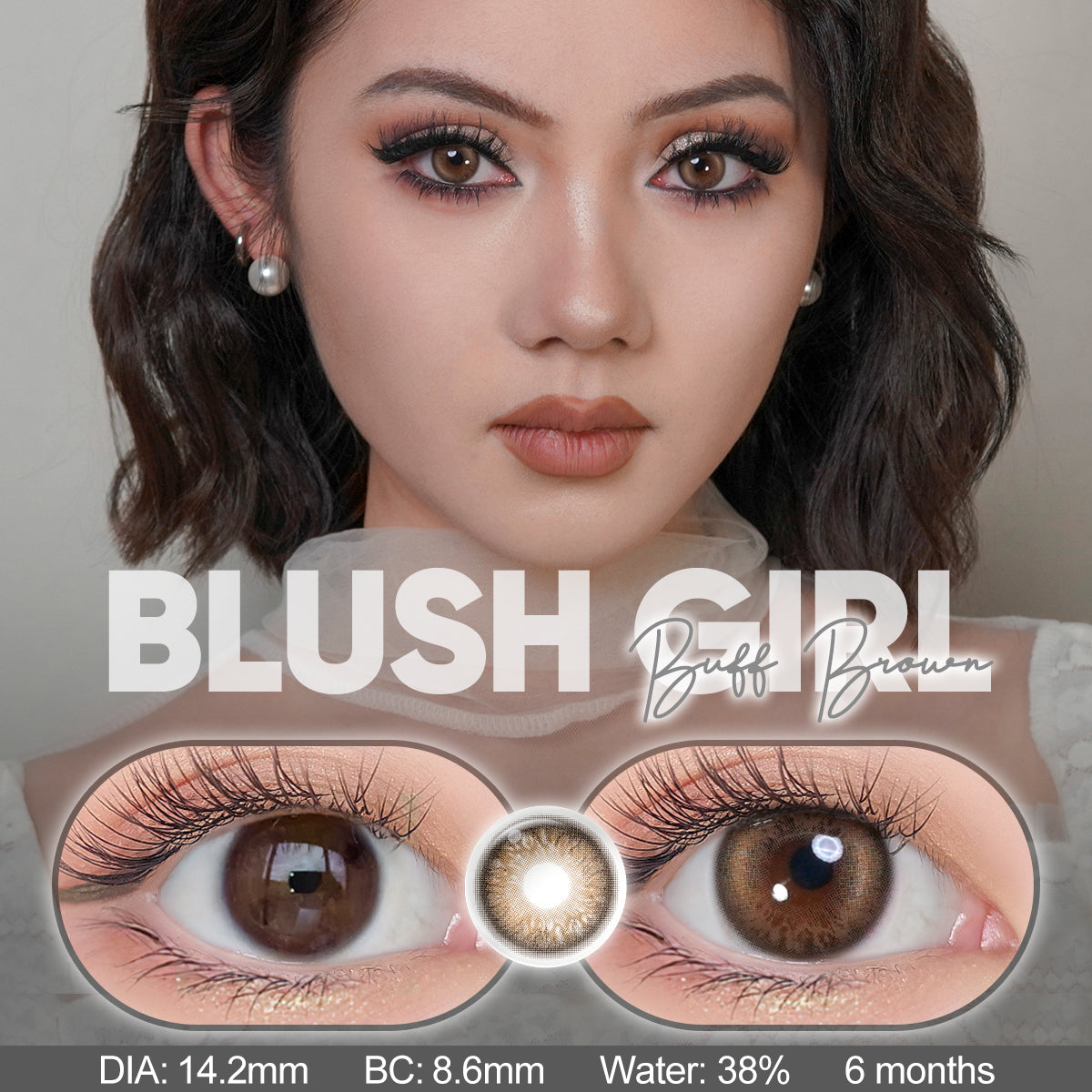 Magister Blush Girl Buff Brown Colored Contacts