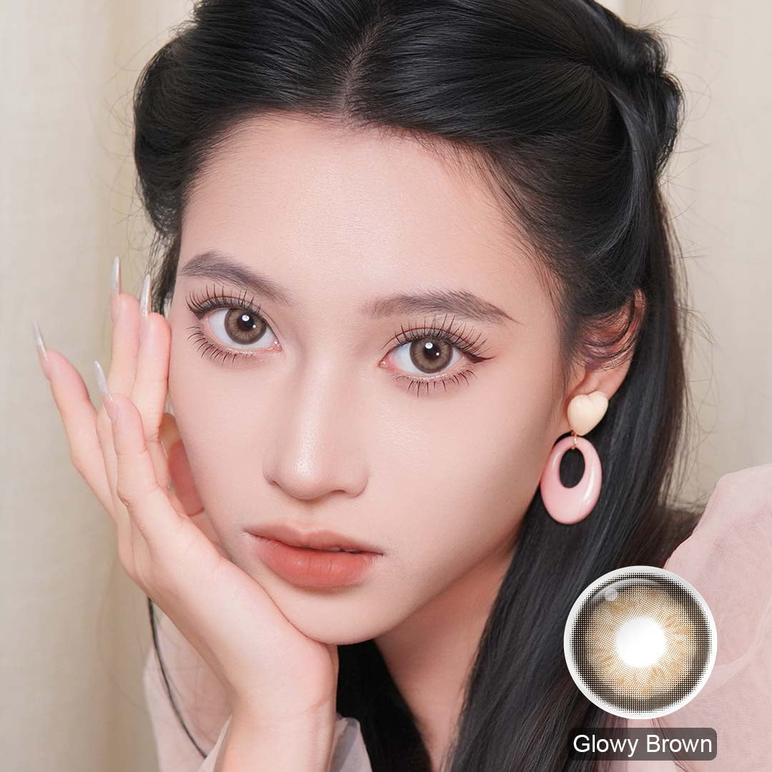 Magister Glowy Brown  Colored Contacts