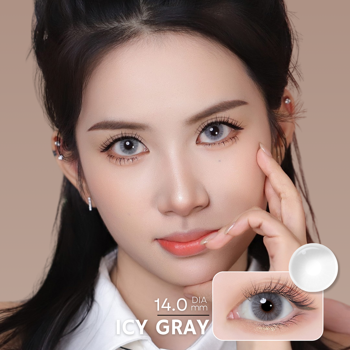 Magister Queen Icy Gray Colored Contacts