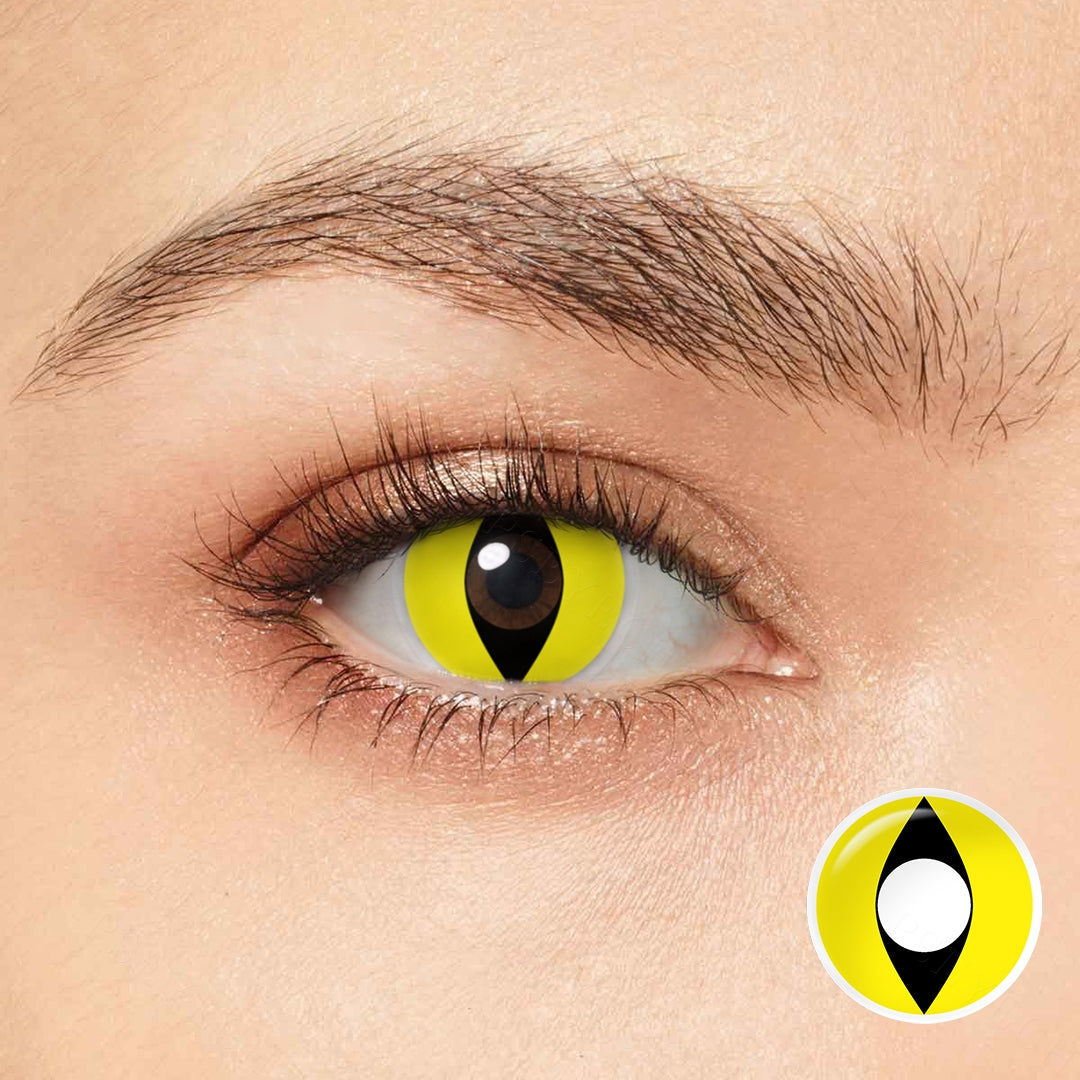 Magister Yellow Cat Eye Crazy Lens