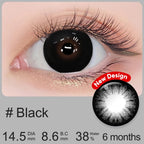 Magister Supersize Black Colored Contacts