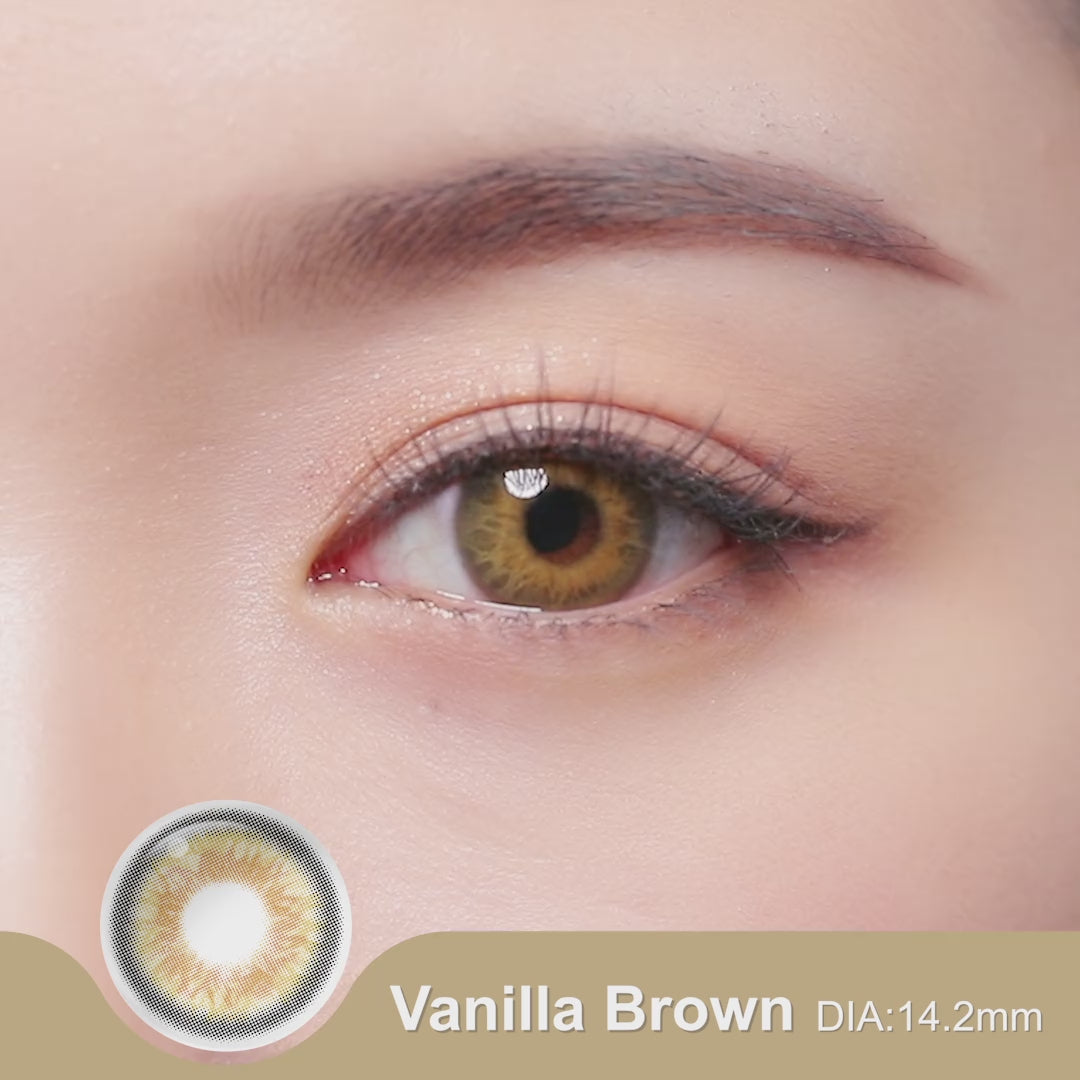 Magister Iris Vanilla Brown Colored Contacts