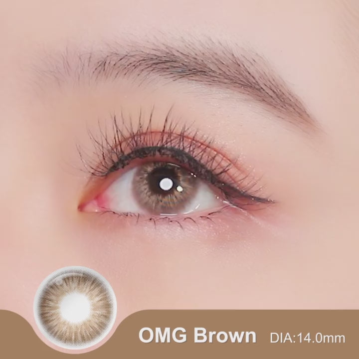 【Buy 2 Get 4 Gifts】Magister Contact Lens With Power Brown Gray Natural Contact Lenses Set 6Months